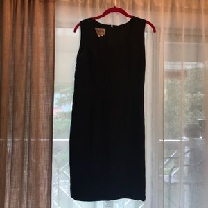 Basic black Hugo Buscoti 100% silk dress. size 10